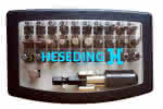 Heseding Bit-Satz Allround 32-tlg. m. Farbring,PH/PZ/SL/TX/TX-T/HEX/Adapter 1/4" C6,3-1/4" vkt.